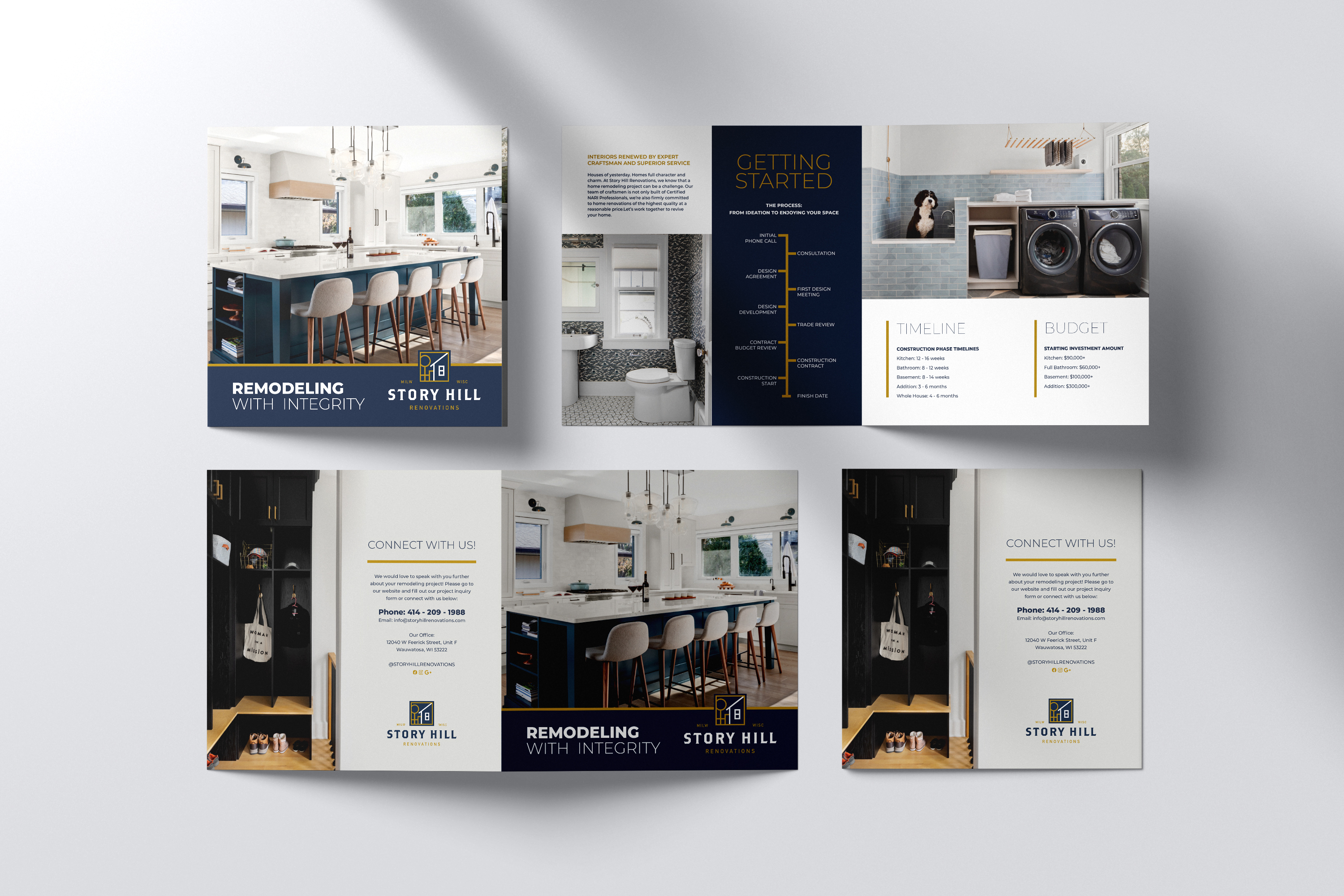 Story Hill Square Brochure design