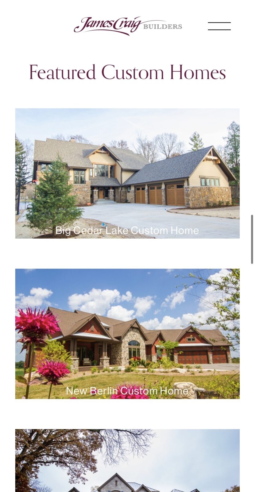 James Craig Builders | Website - Third Eye Local