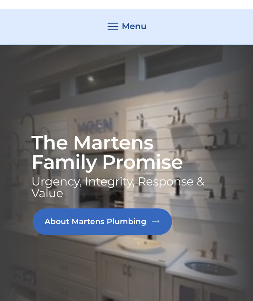 Martens Plumbing & Heating Website