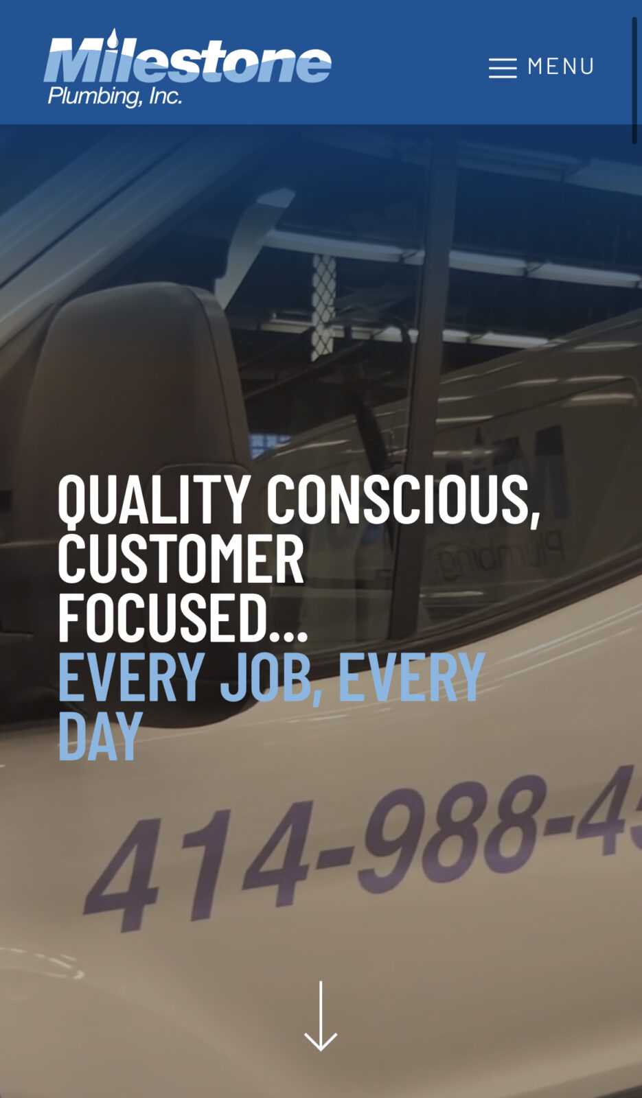 Milestone Plumbing | Website - Third Eye Local